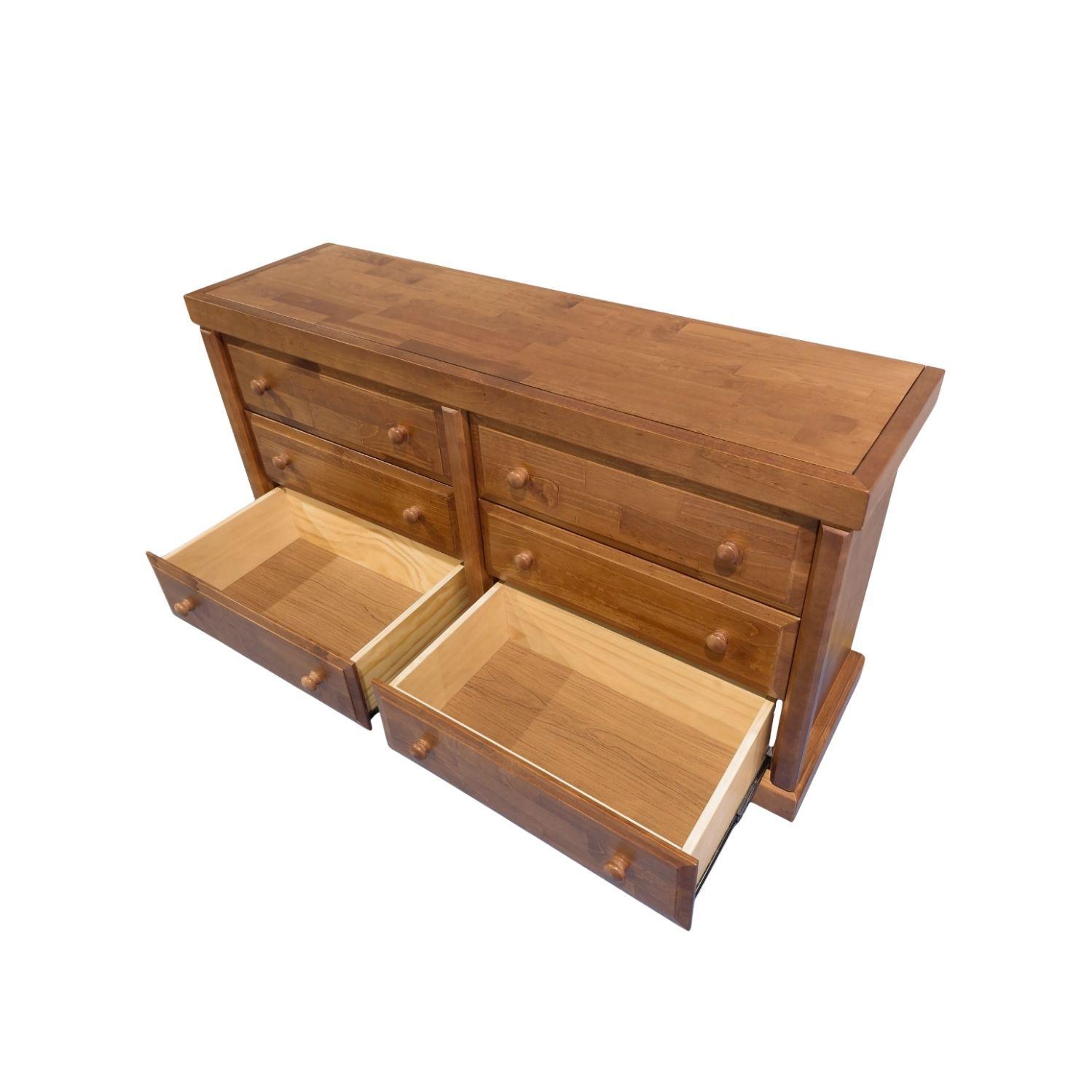 Comoda Victoria Nogal 6 Cajones-3