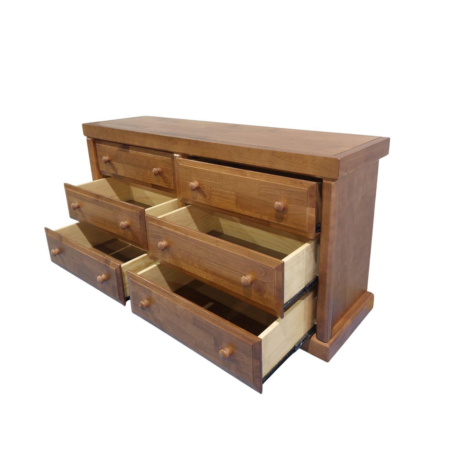 Comoda Victoria Nogal 6 Cajones-4