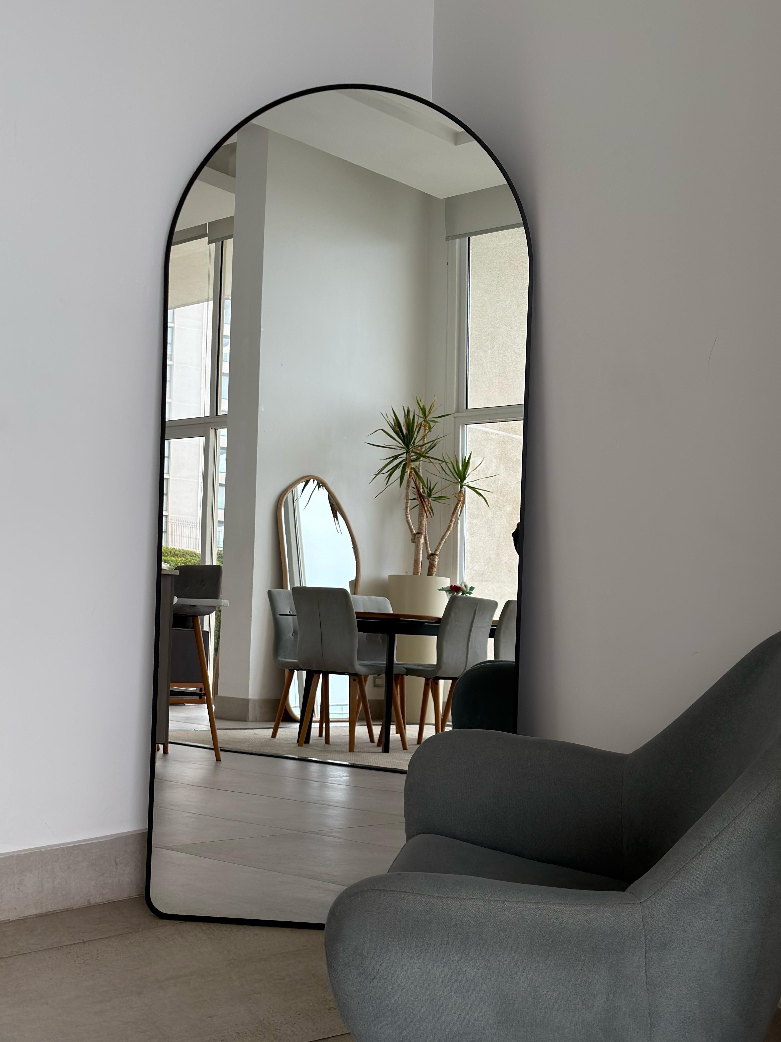 Espejo Arco Cuerpo Entero con Marco de Aluminio 180x80 cm-0