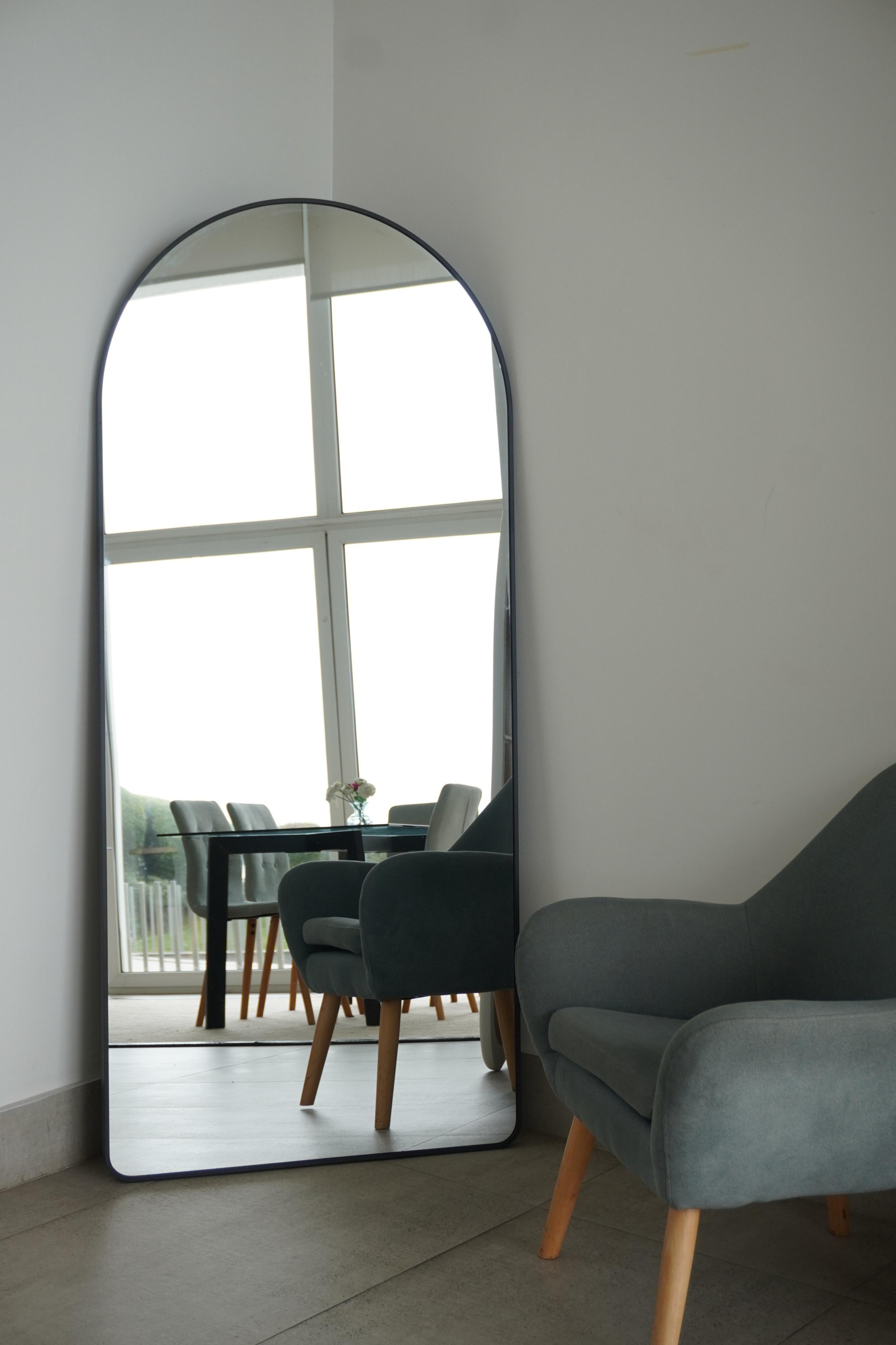 Espejo Arco Cuerpo Entero con Marco de Aluminio 180x80 cm-2