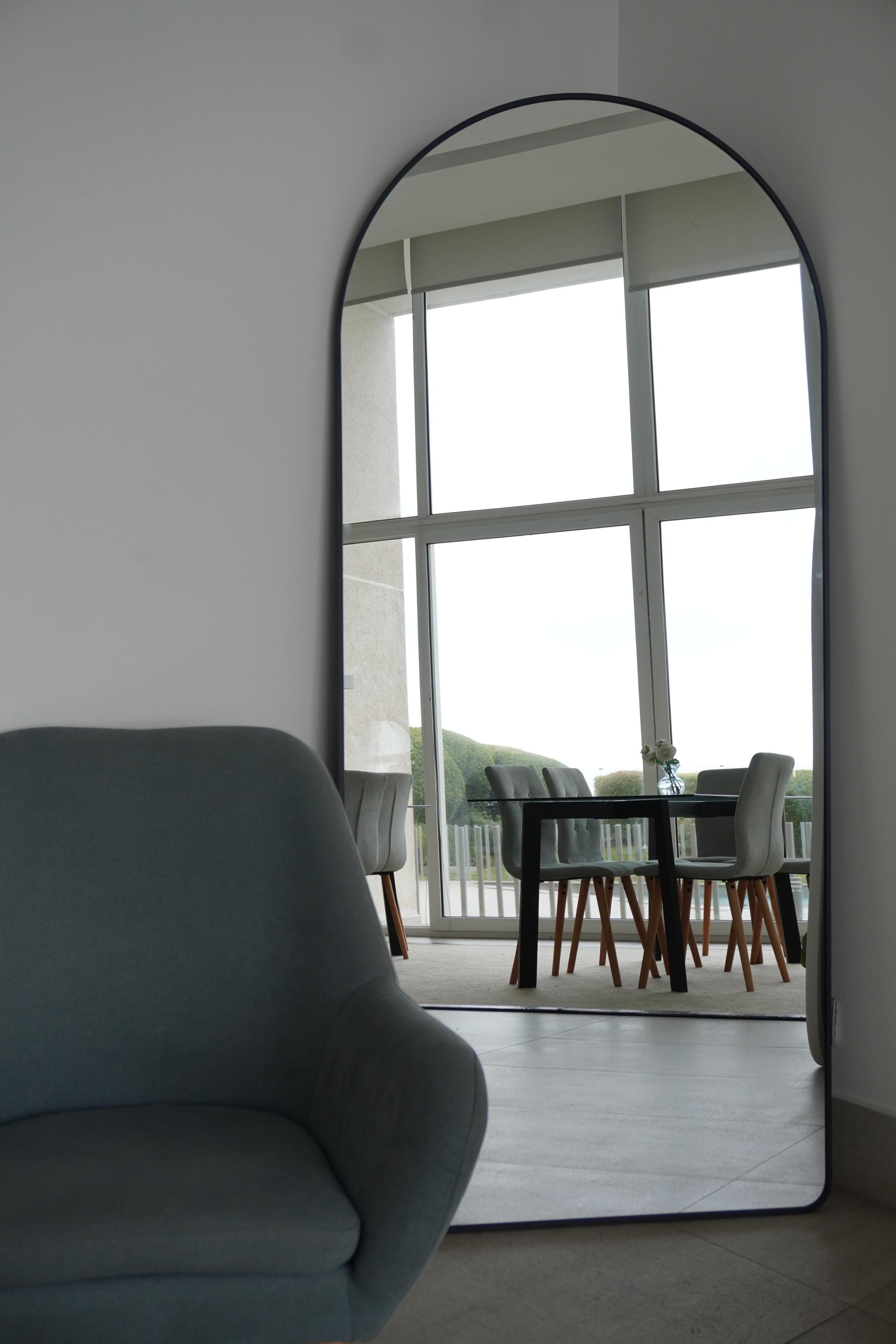 Espejo Arco Cuerpo Entero con Marco de Aluminio 180x80 cm-4