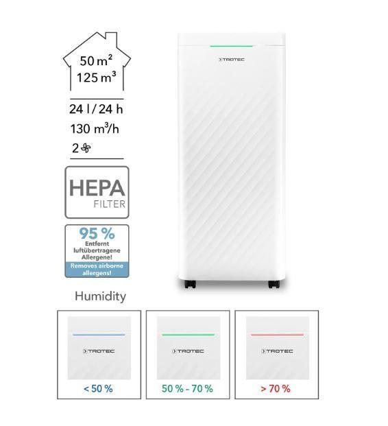 Deshumidificador TROTEC TTK 64HEPA / 24 lts día-2