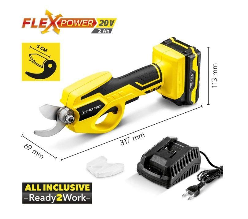 Tijera de jardín TROTEC / PGSS 15-20V-1