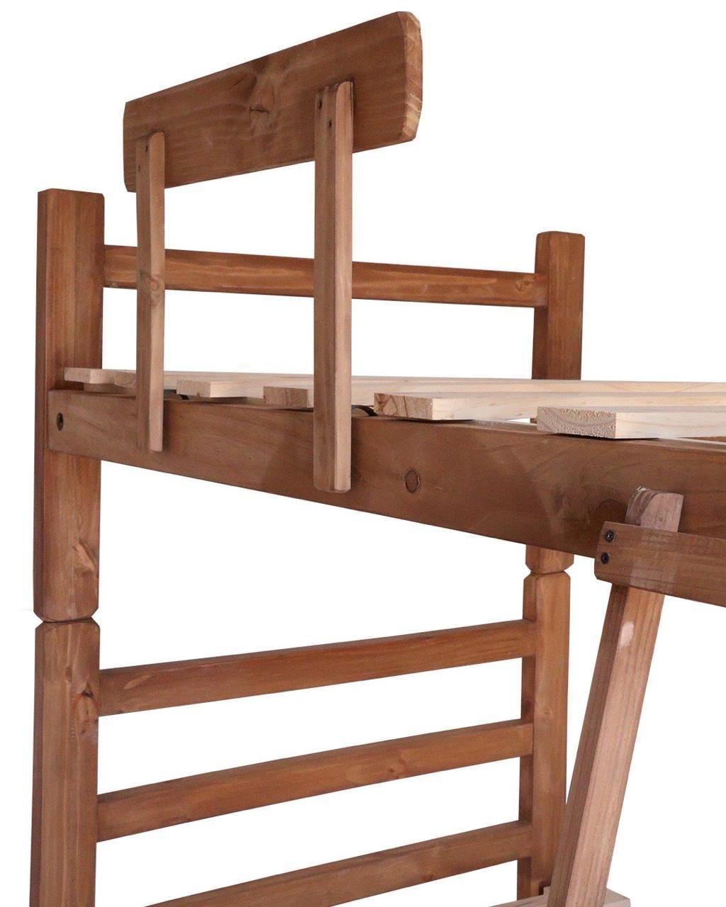 Camarote Madera Reiner 1.0 plazas Desmontable Nogal-1