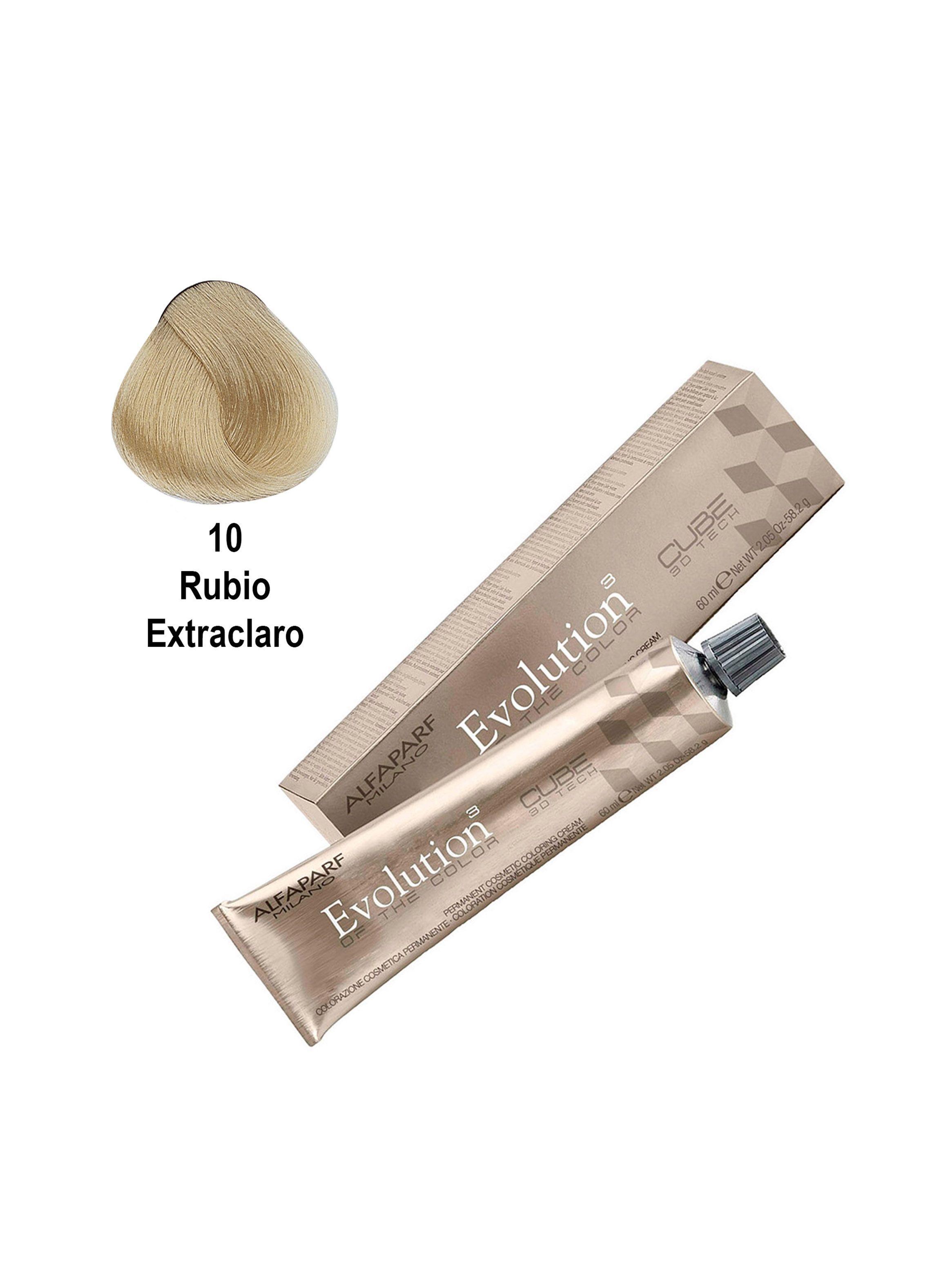 Tintura Profesional Alfaparf Evolution 10 + Oxidante Vol.20-2