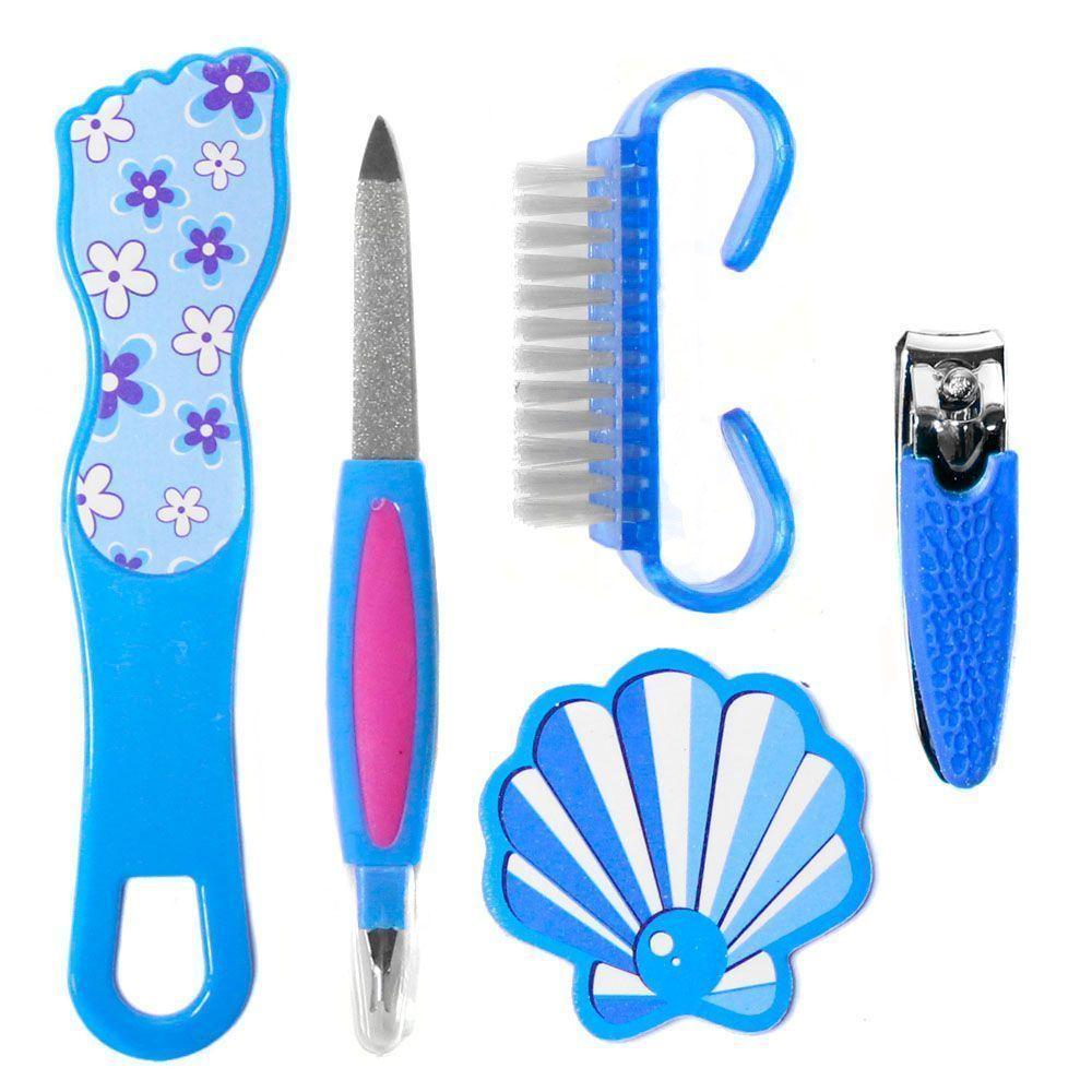 Set de accesorios lima cepillo corta uñas para pedicura CVL-2