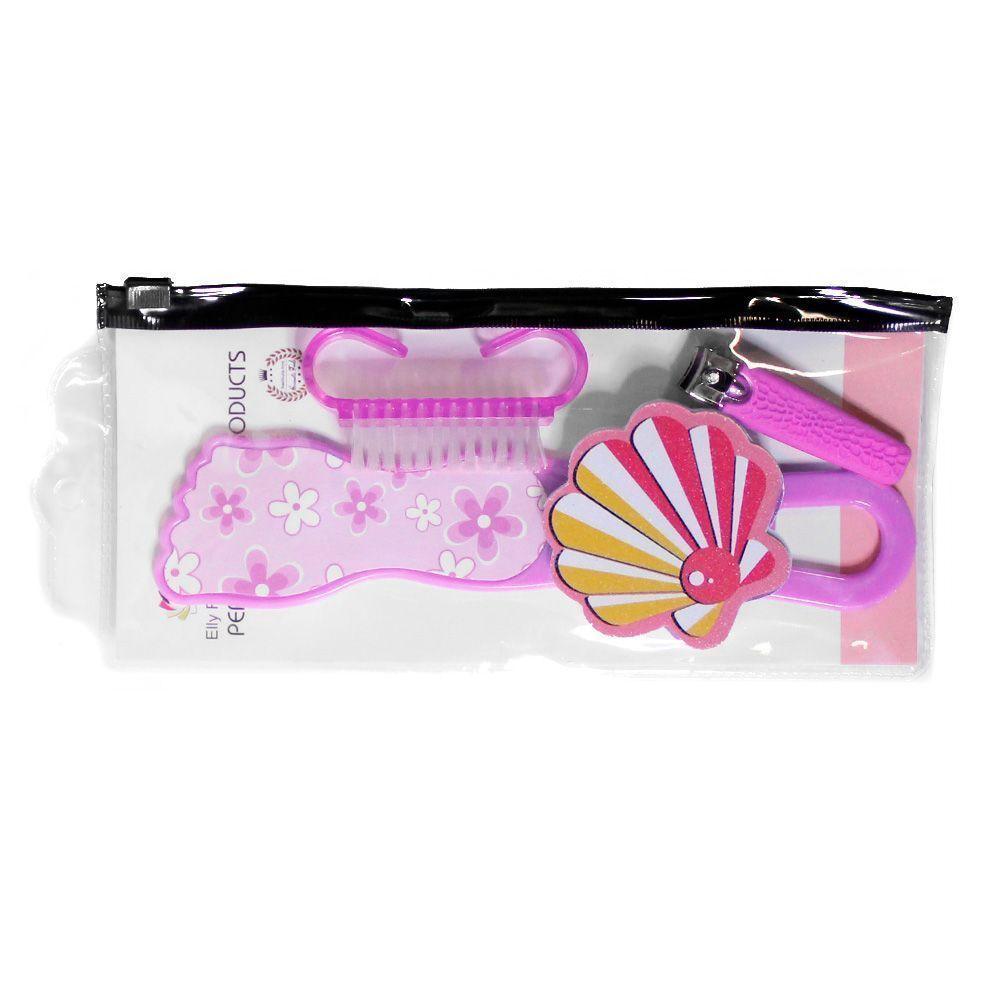 Set de accesorios lima cepillo corta uñas para pedicura CVL-5