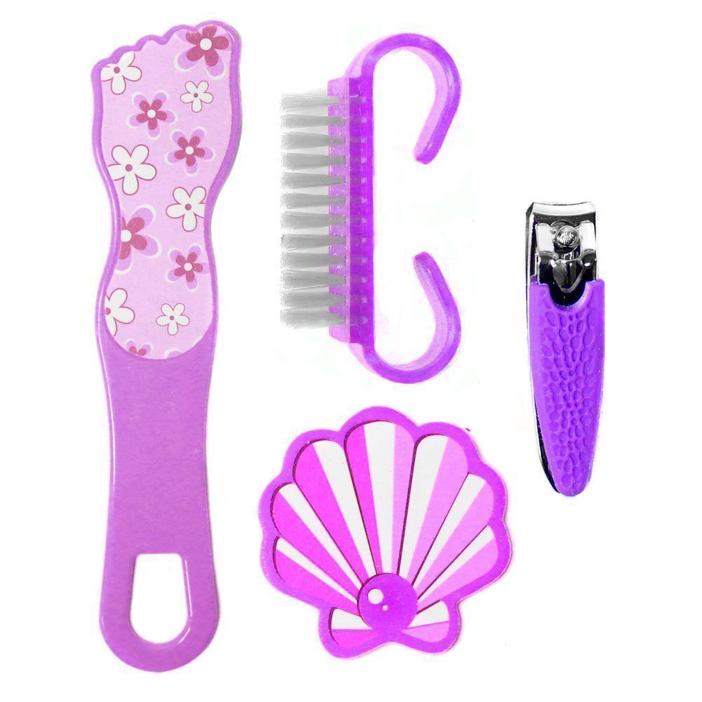 Set de accesorios lima cepillo corta uñas para pedicura CVL-0
