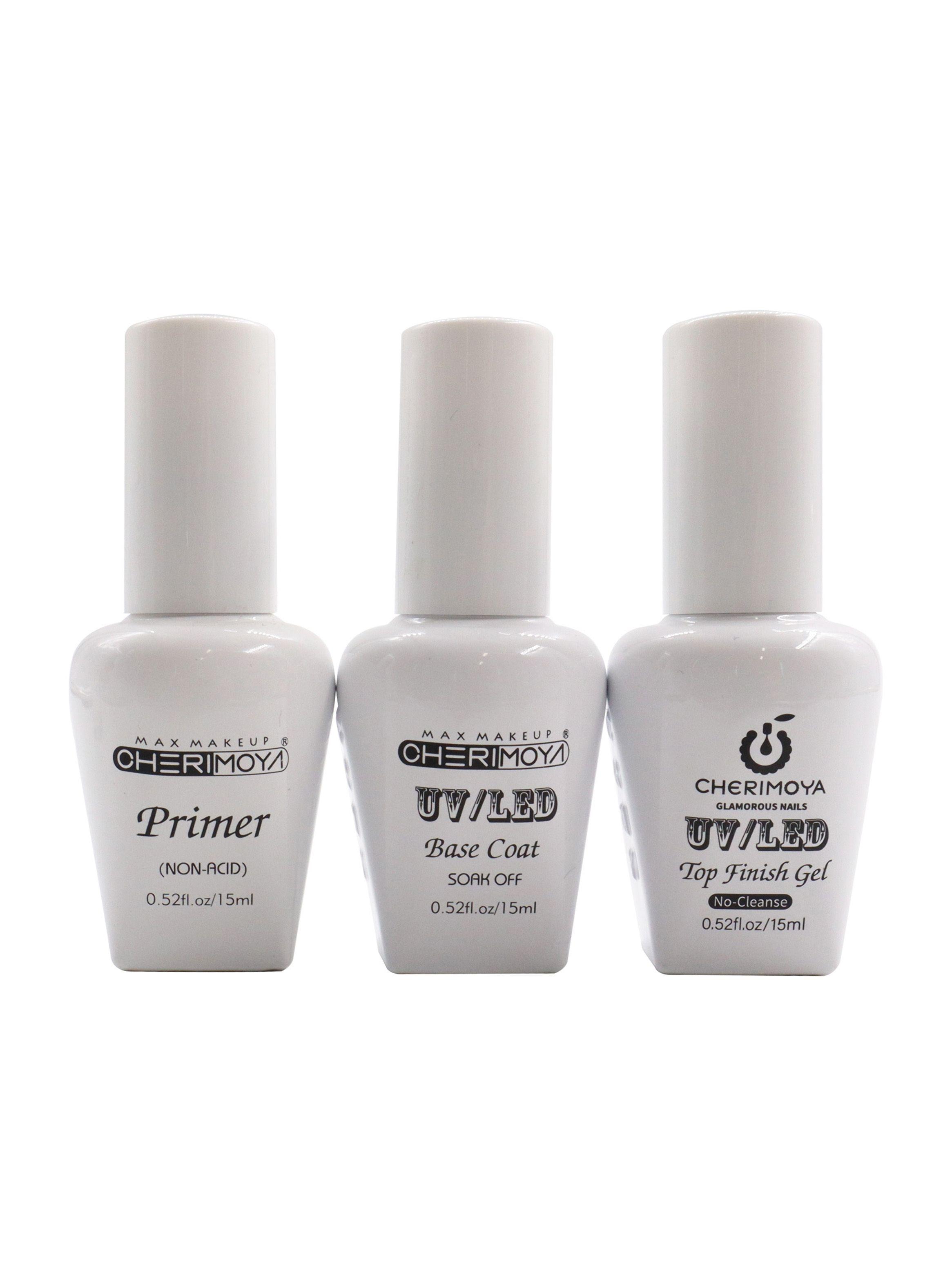 Kit Base Coat + Top Coat + Primer Esmalte Permanente-0