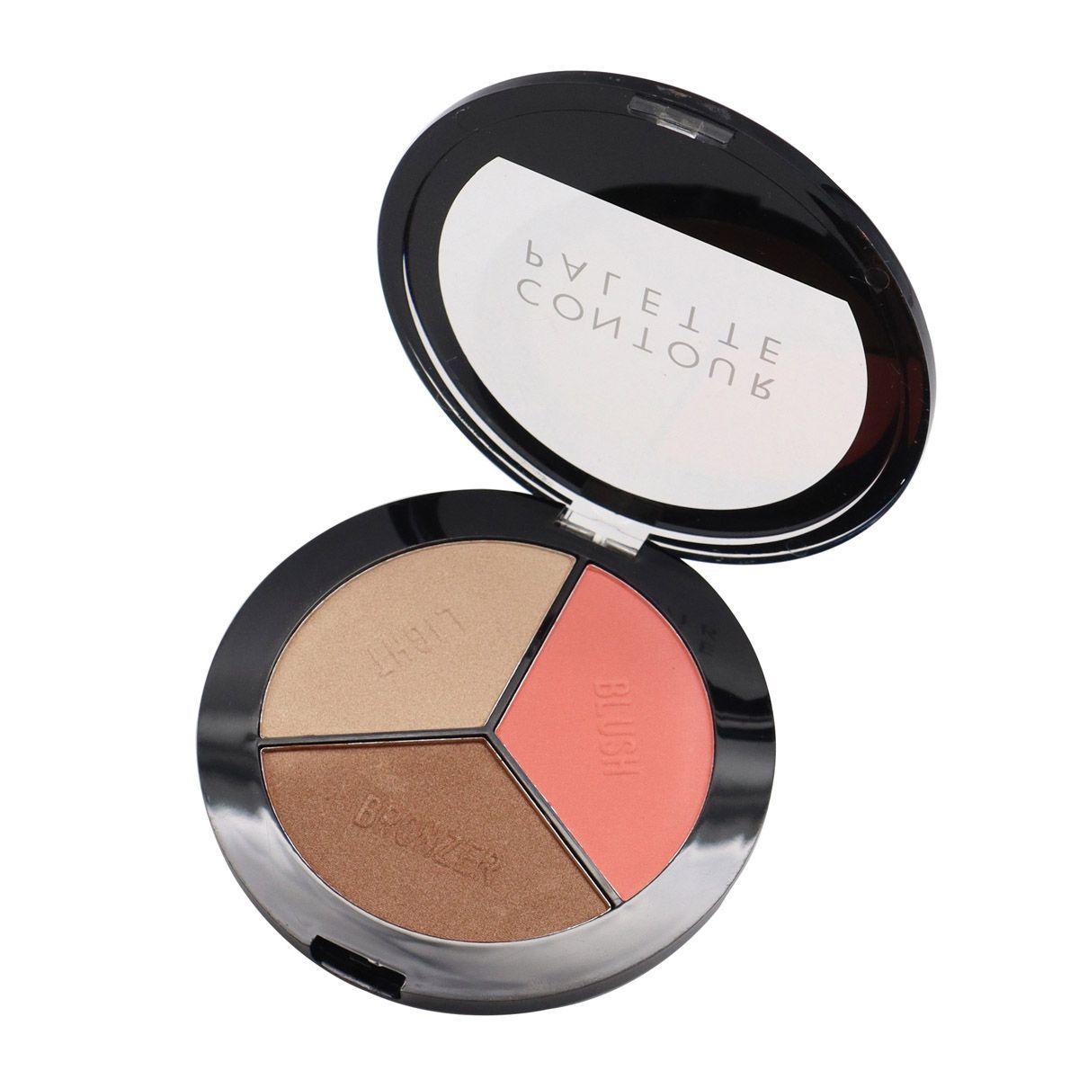 Paleta de contorno facial 3 colores Color Style Rosa-0