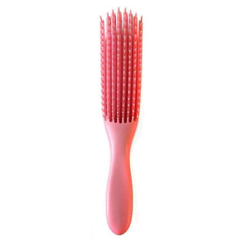 Cepillo flexible desenredante para cabello rizo-0