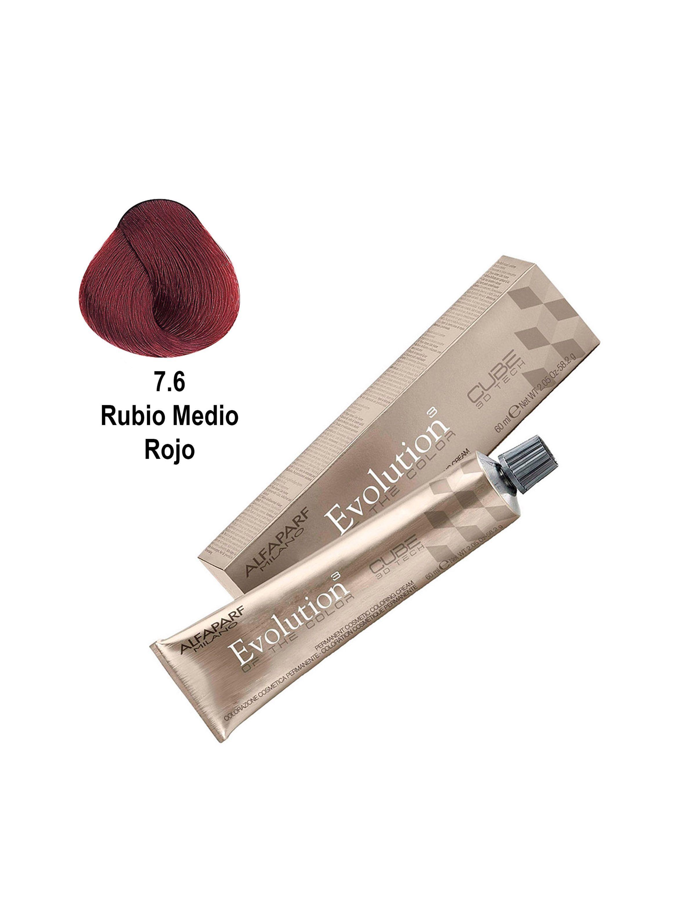 Tintura Profesional Para Cabello Alfaparf Evolution N° 7.6-1