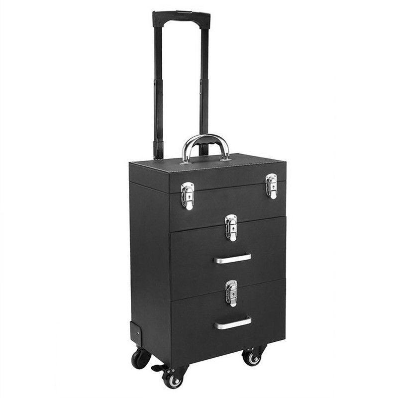 Maleta de manicure o peluquería carro y cajoneras-1
