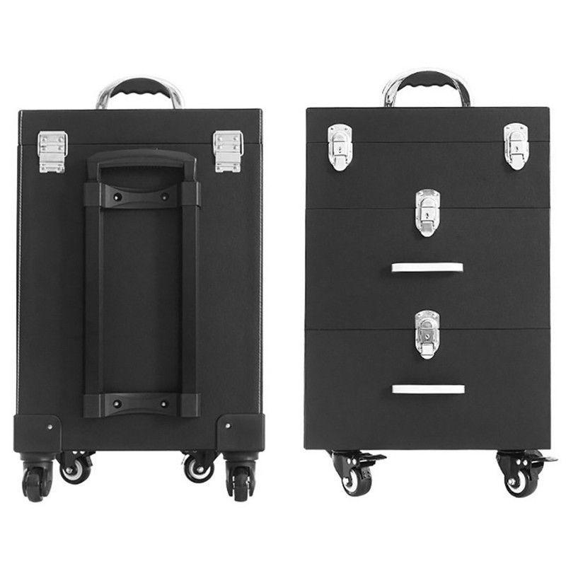 Maleta de manicure o peluquería carro y cajoneras-3