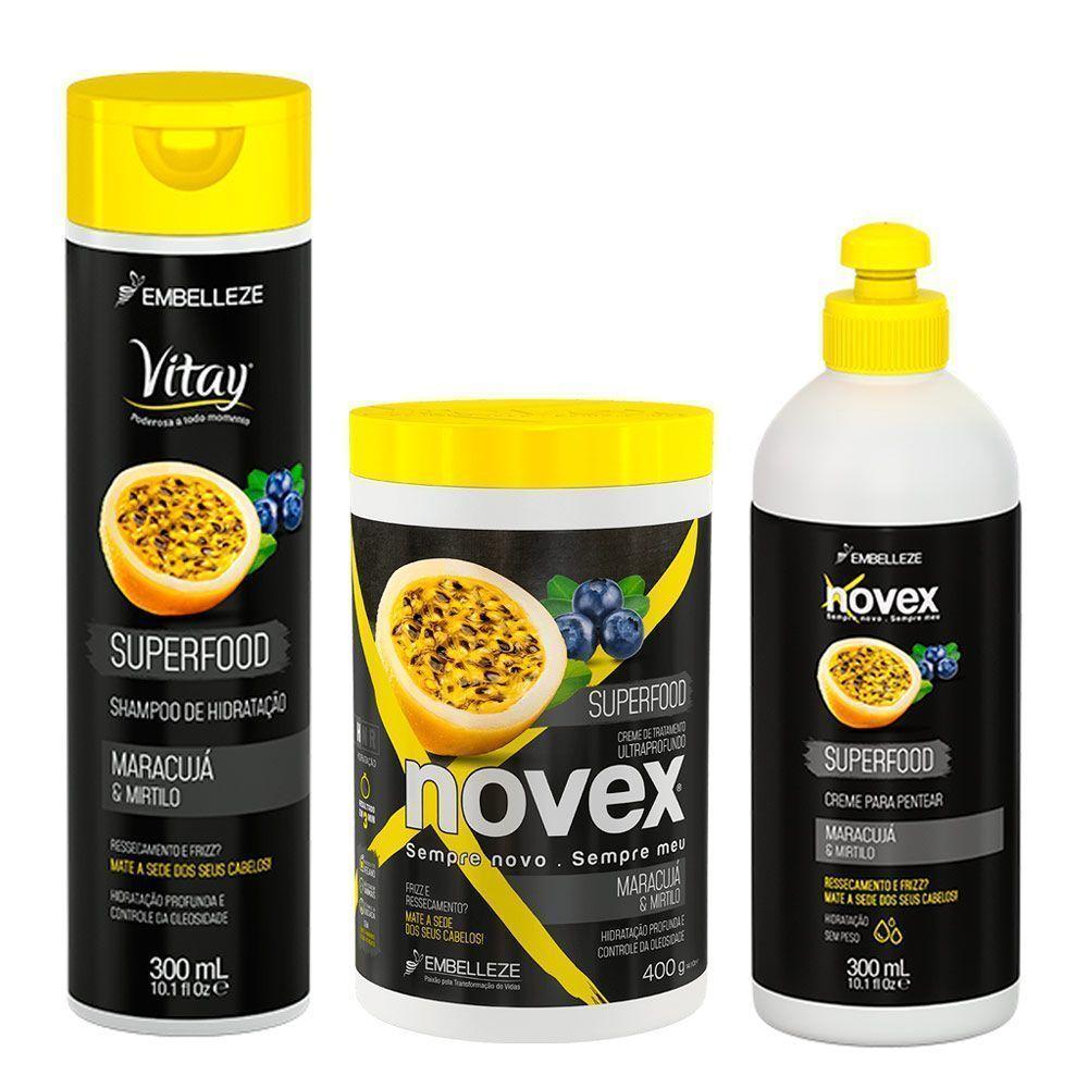 Shampoo mask y crema peinar maracuyá anti frizz hidrata CVL-0