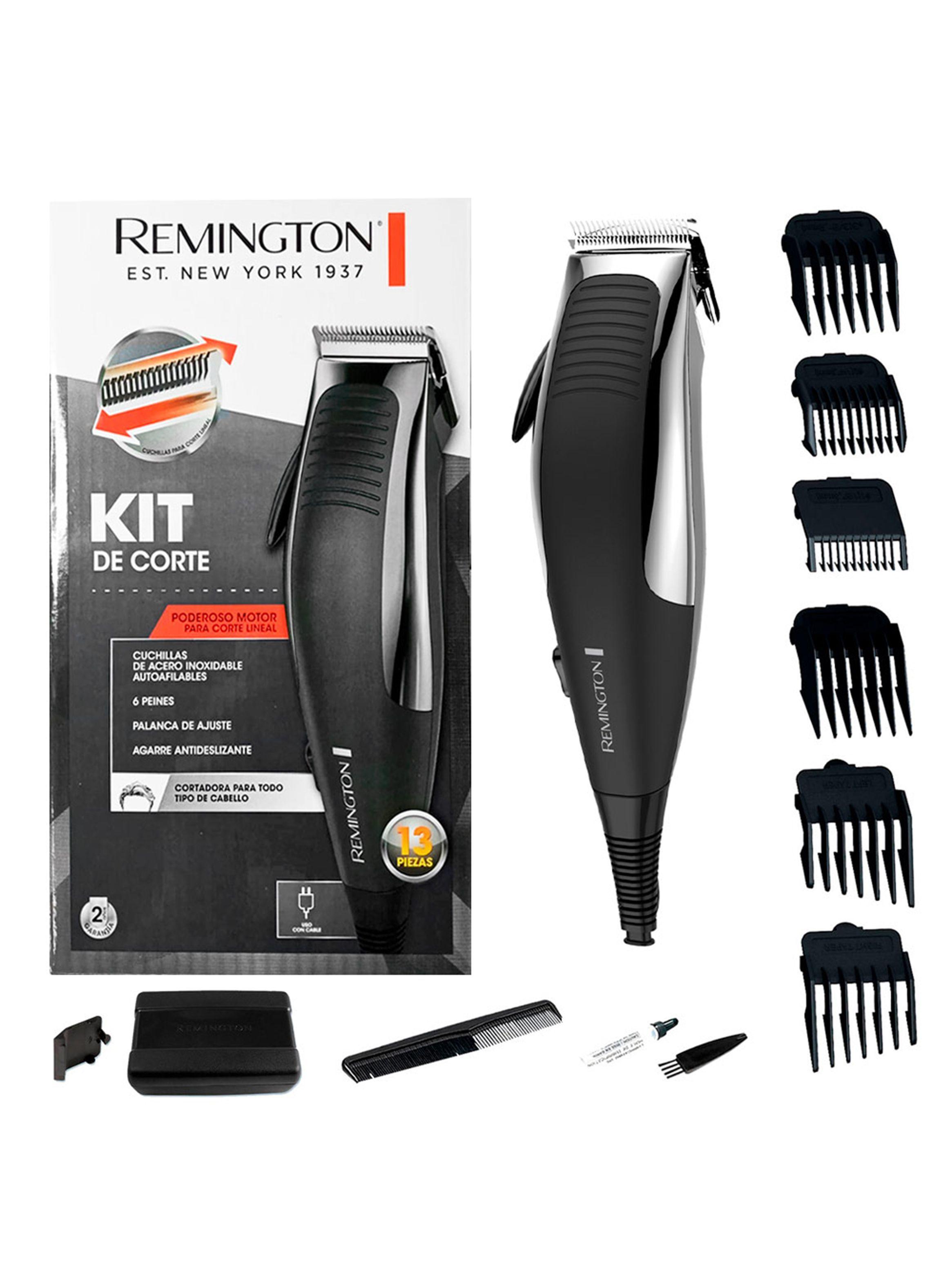 Cortadora pelo acero inoxidable 13pzas Remington-1