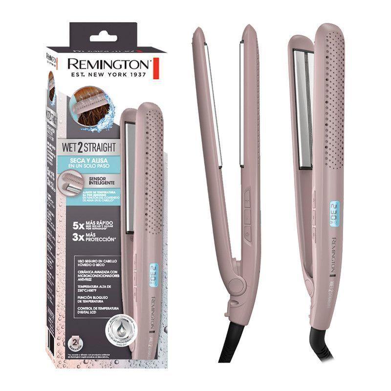 Plancha 2 en 1 alisa y seca pelo húmedo 450°F Remington-2