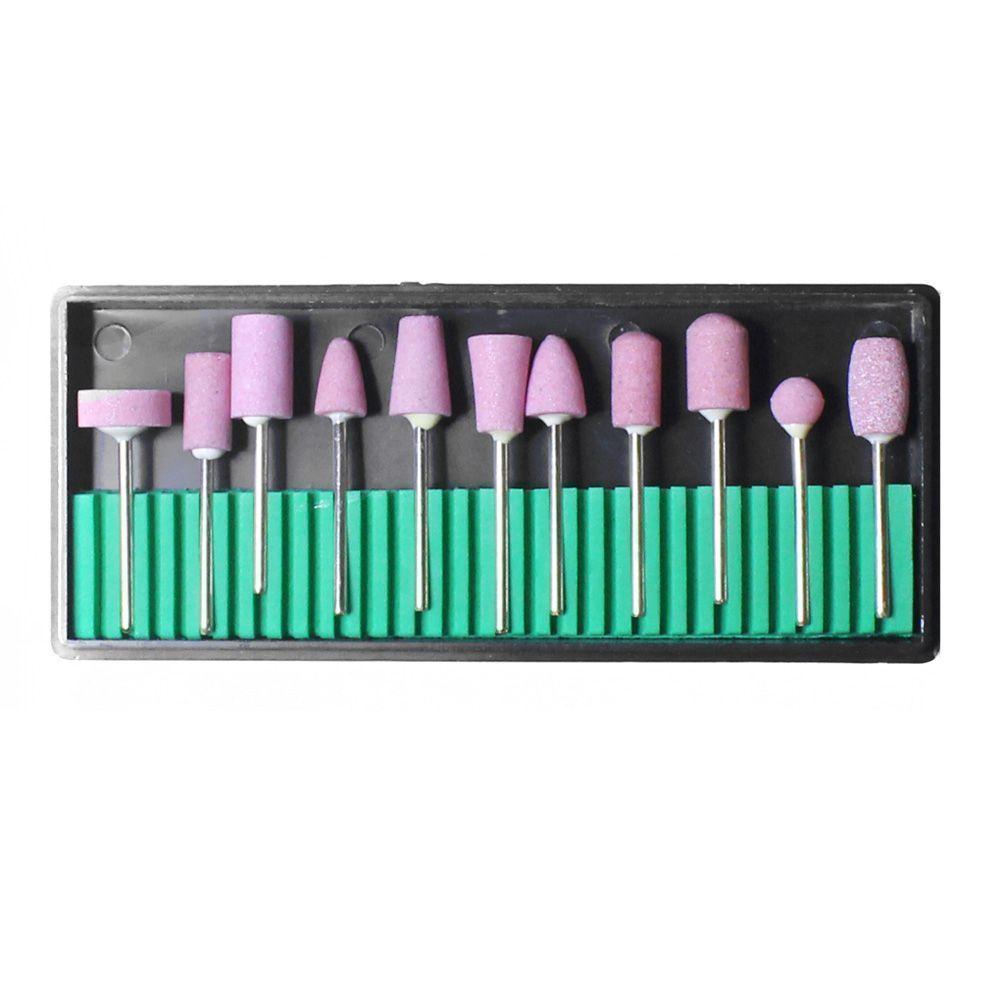 Set de 12 Piezas Fresas Manicure para torno-0