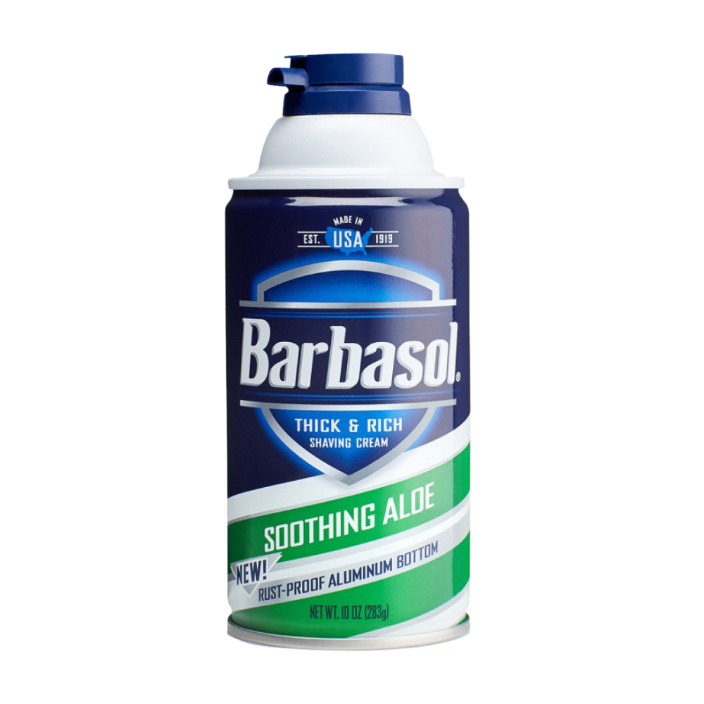  Crema espuma de afeitar rostro cara Barbasol Aloe Vera 283g-0