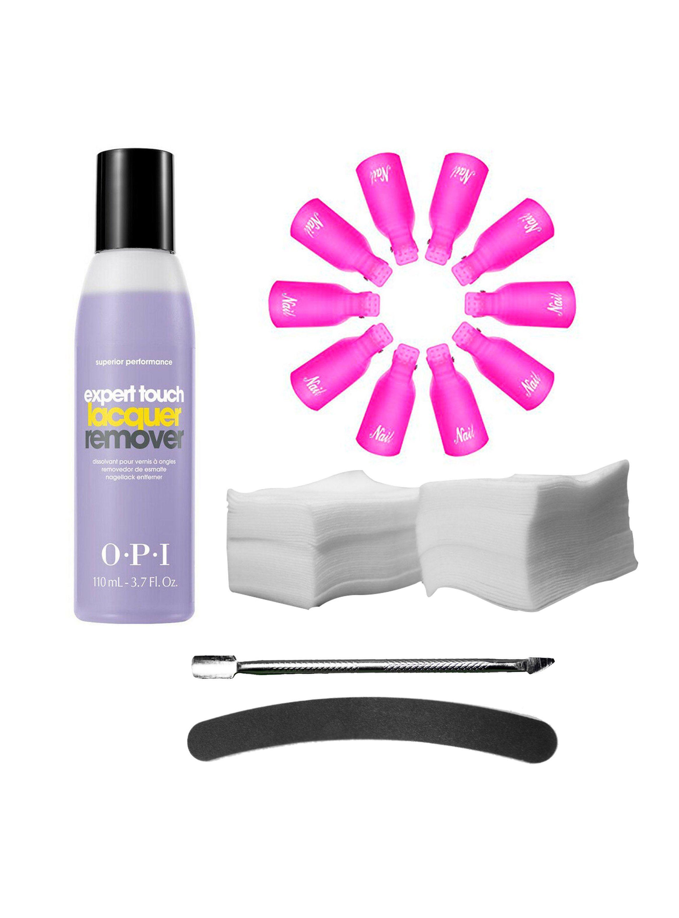 Kit Removedor Esmalte Permanente Opi + Pinzas + Repujador-0