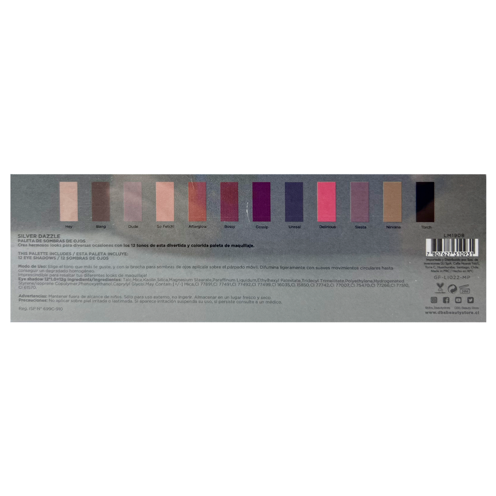 Paleta Maquillaje Sombra Ojos Brillo Y Matte -1