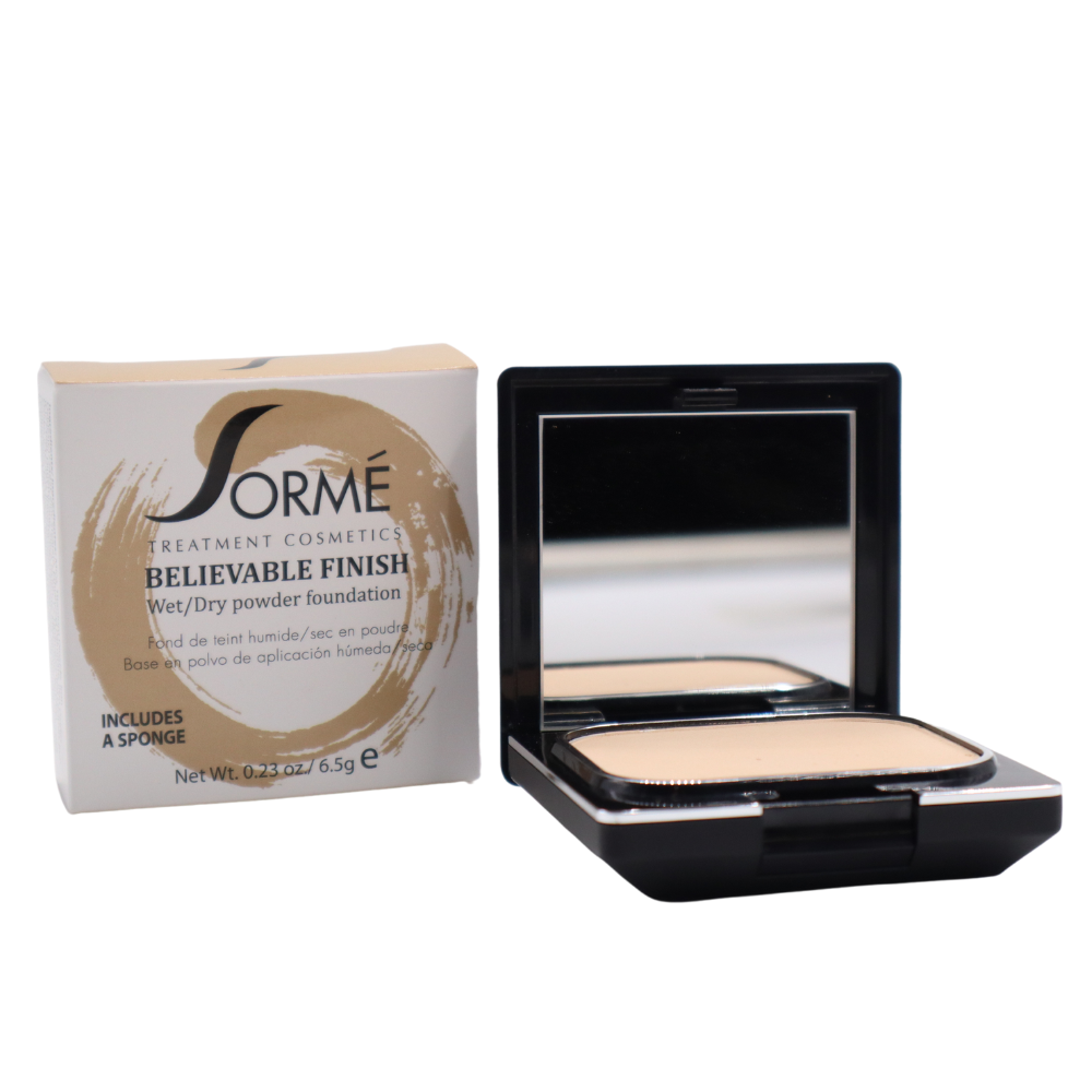 Polvo compacto Sormé base uso húmedo o seco natural USA-3