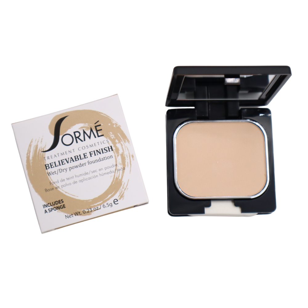 Polvo compacto Sormé base uso húmedo o seco natural USA-2