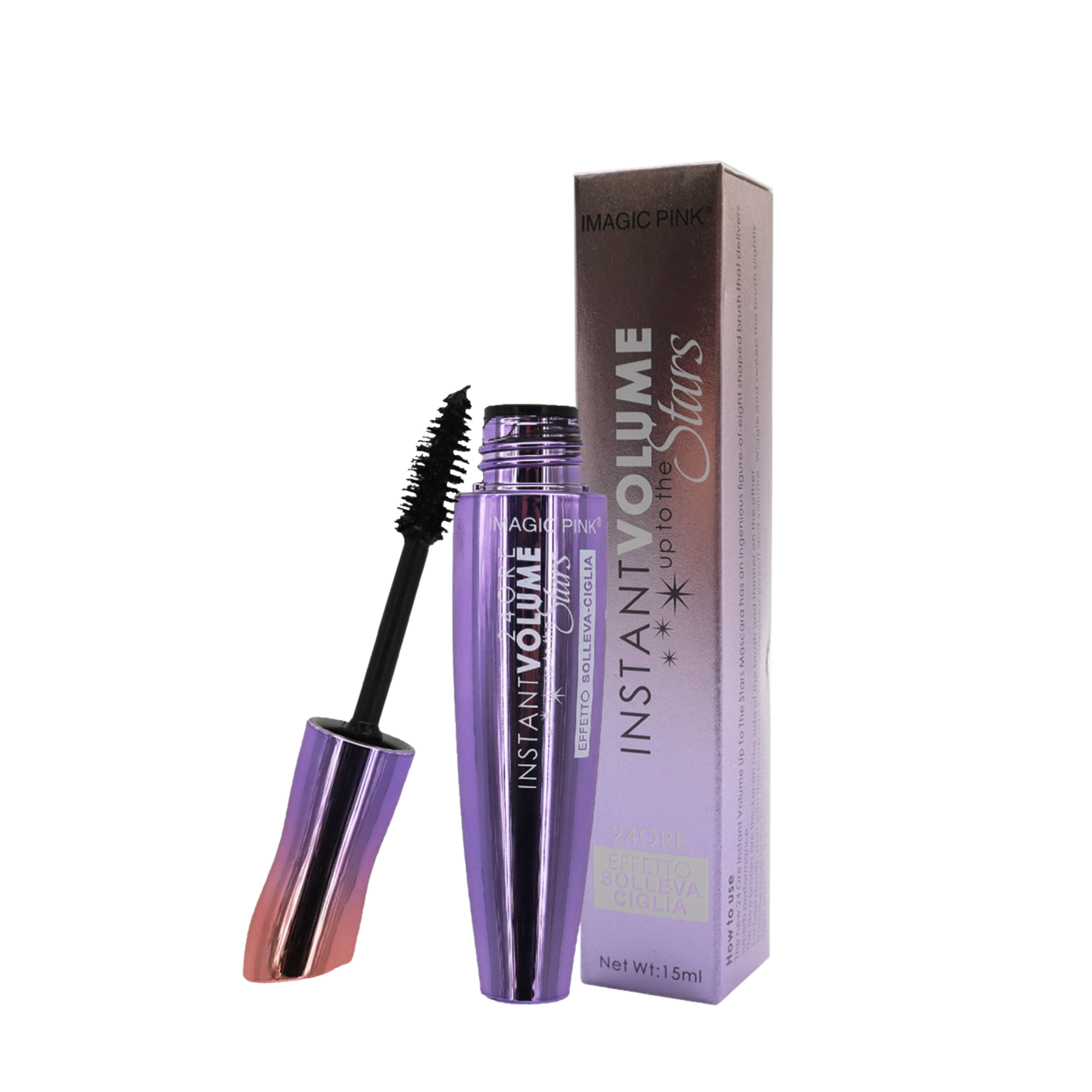 Mascara pestañas XXL + delineador + brochas sombras y bolso-3