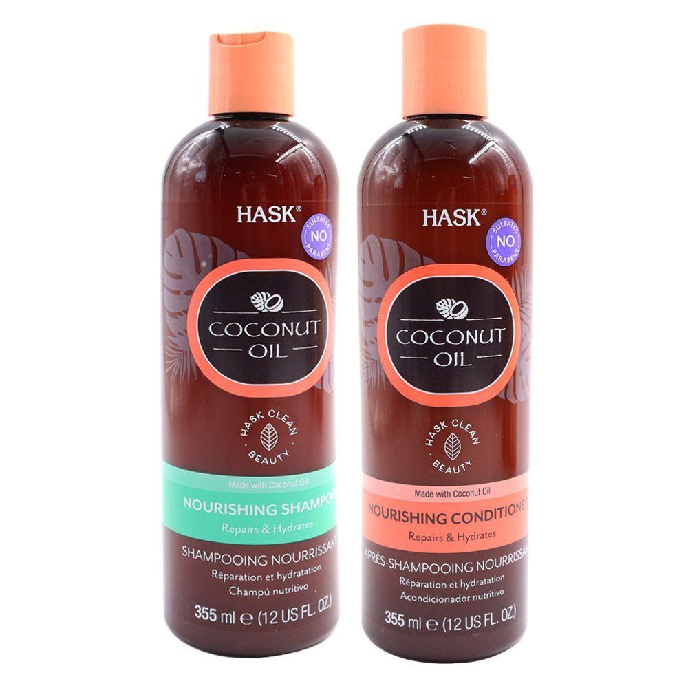 Shampoo y acondicionador Hask nutrición e hidratación coco-2