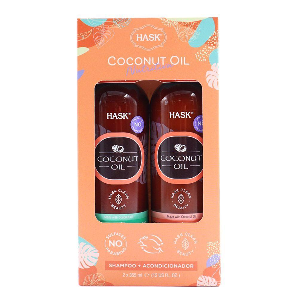 Shampoo y acondicionador Hask nutrición e hidratación coco-1