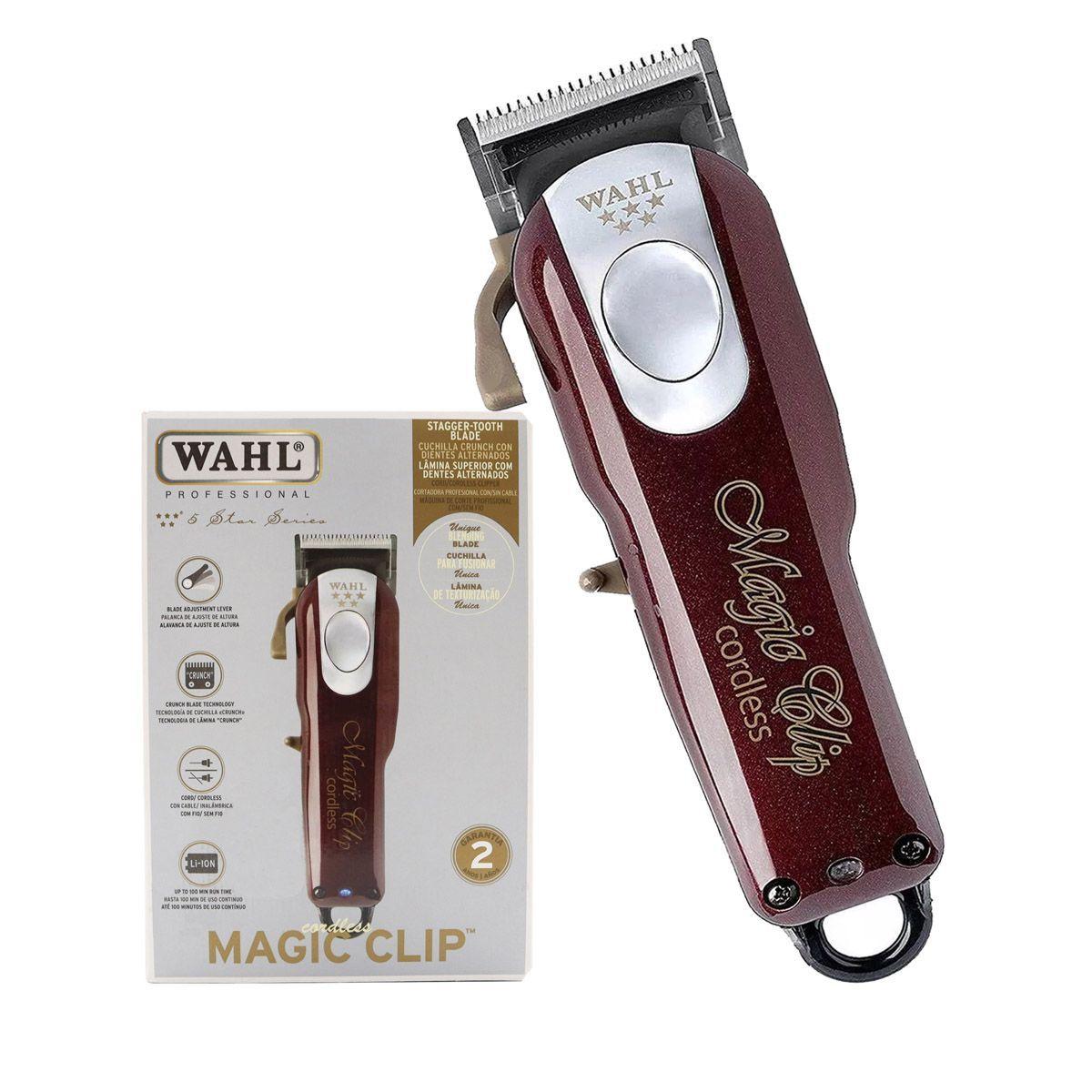 Cortapelo Inalámbrica Wahl + cera modeladora olio y cepillo-1