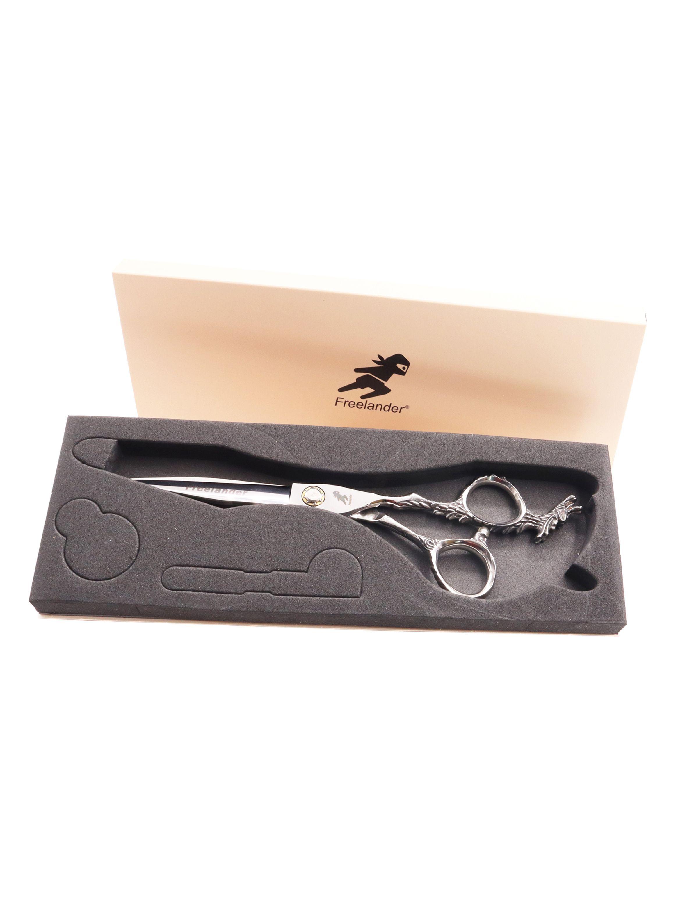 Tijera Filo navaja peluquería barbería dragón 6"-3