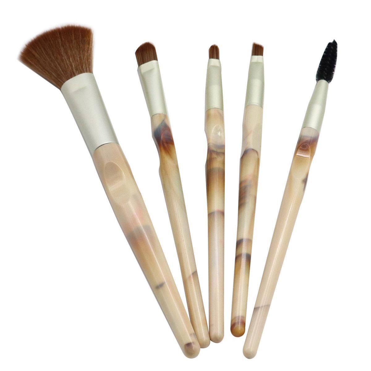 Kit sombras rubor iluminador brochas y encrespador pestañas Oscuro-4