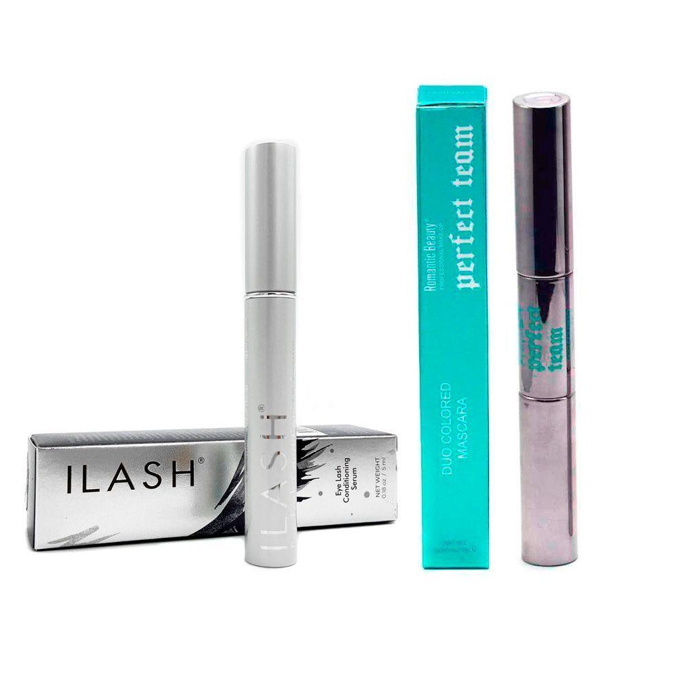 Serum alargador y engrosador pestañas Ilash + máscara duo verde-0
