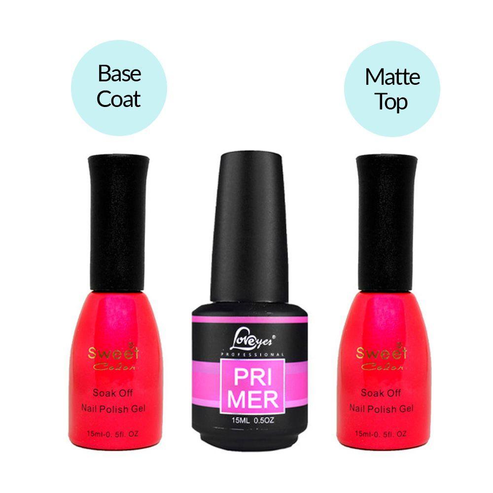 Set esmaltado permanente matte lámpara 54W primer-2