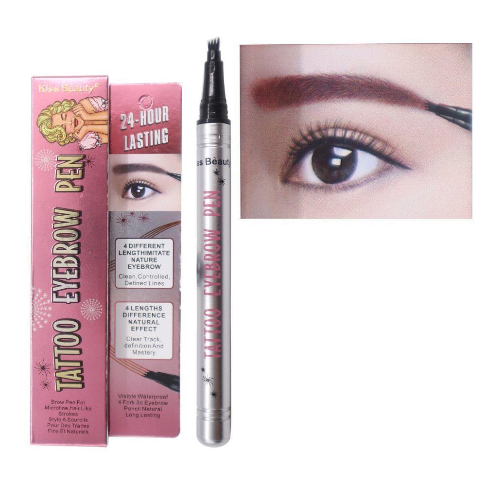 Lápiz de cejas Tattoo Eyebrow duración 24 horas café rojizo-2