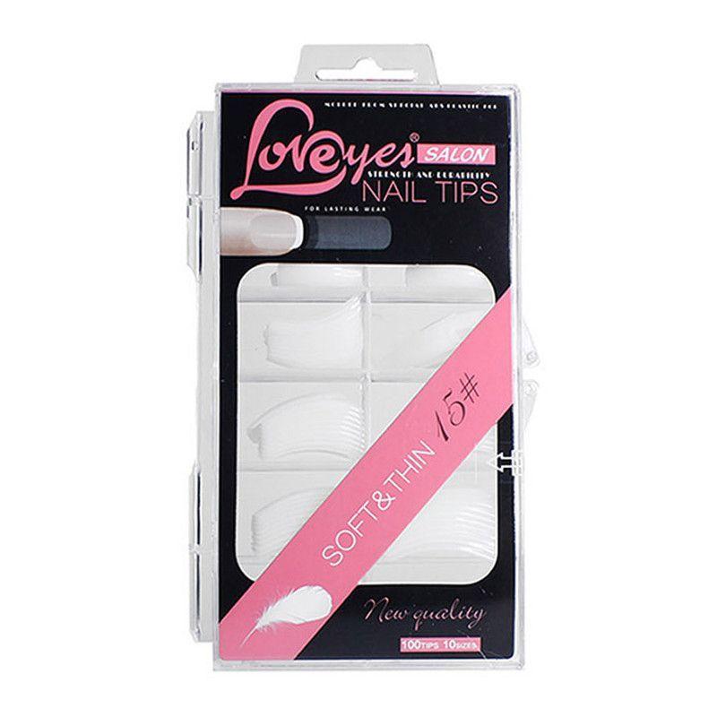 Kit uñas acrílicas tips pegamento y decoraciones CVL -4