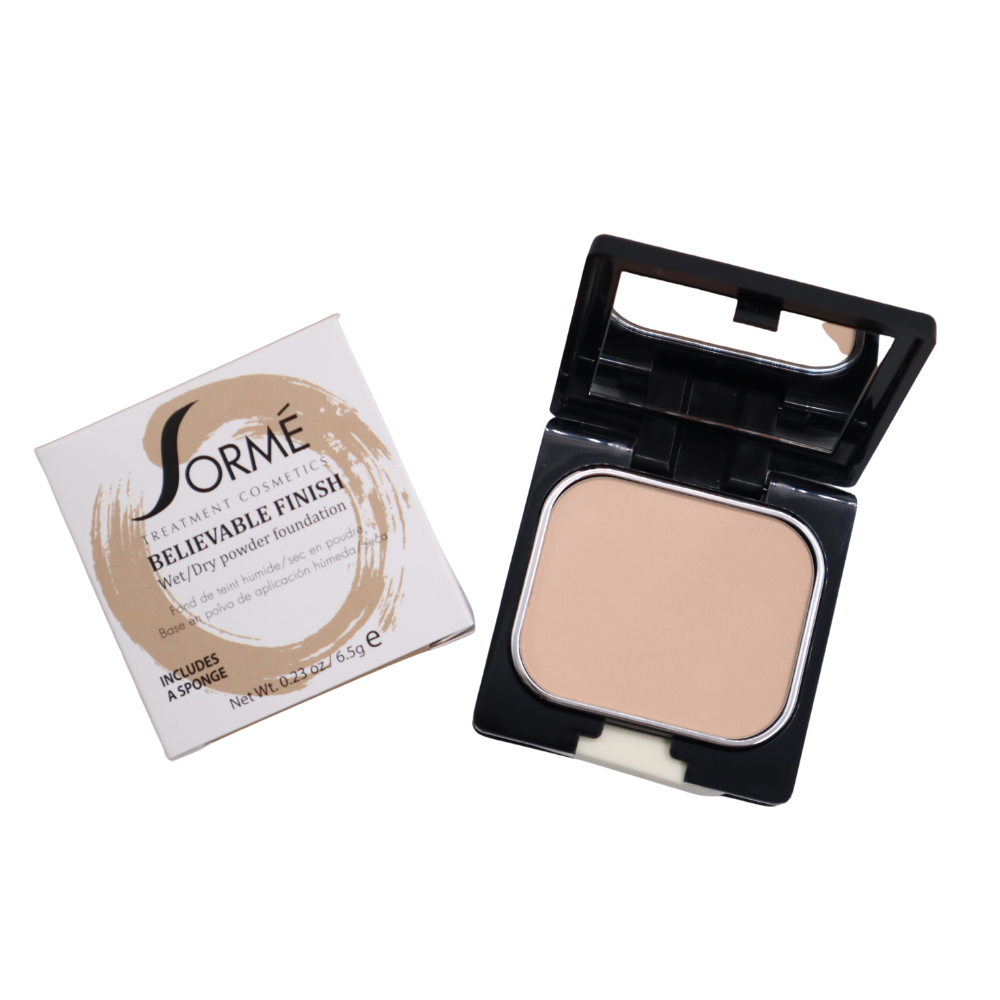 Polvo compacto Sormé base uso húmedo o seco Rosa USA-3