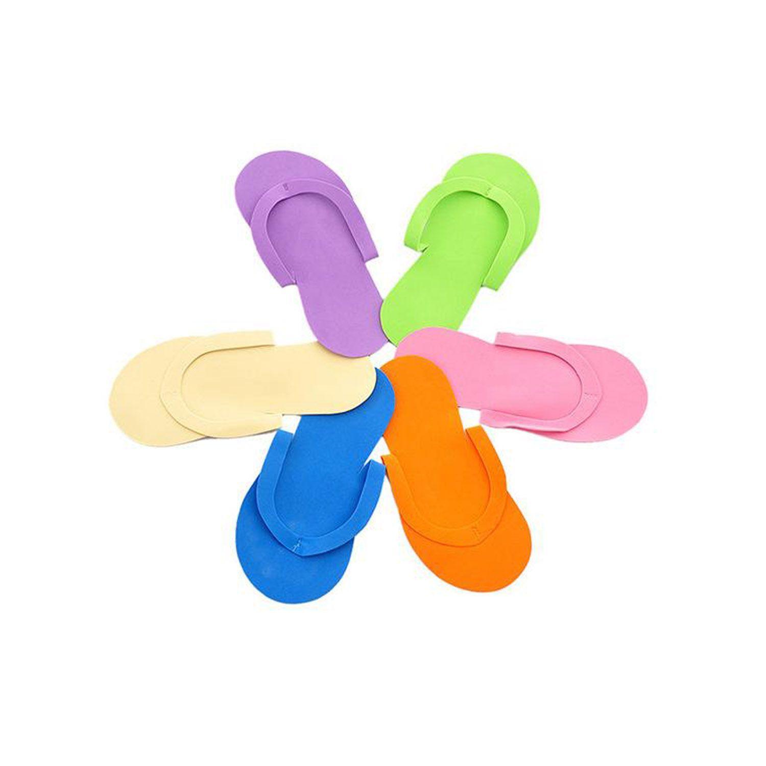 12 Pares Sandalias O Pantuflas Desechables-1