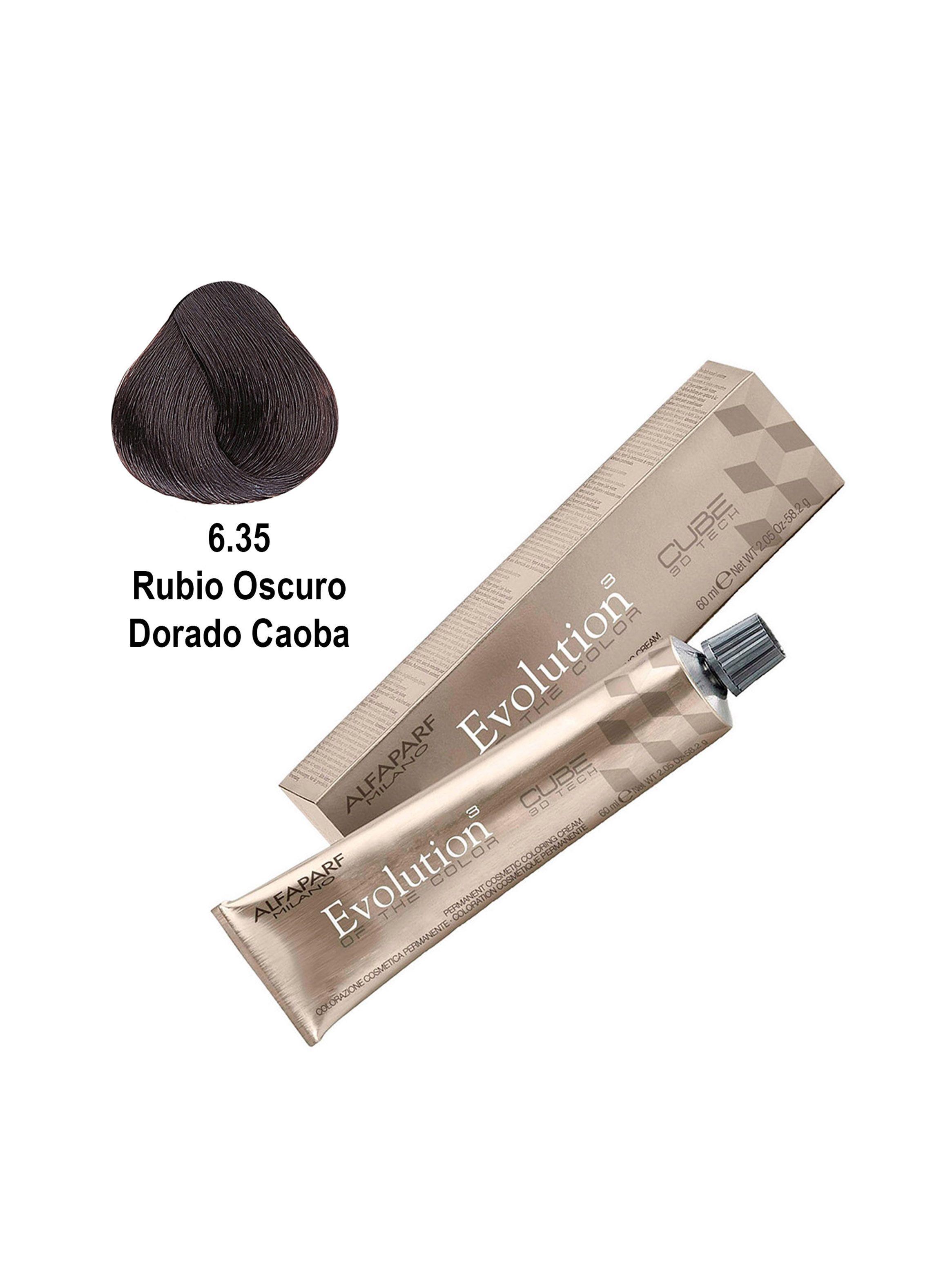 Tintura Profesional Alfaparf Evolution 6.35 + Oxidante Vol.20-2