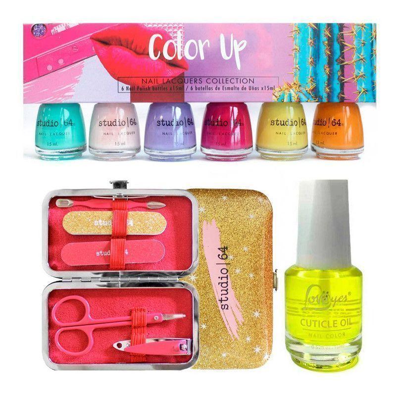 Kit aceite cutículas 6colores esmalte kit manicure-0