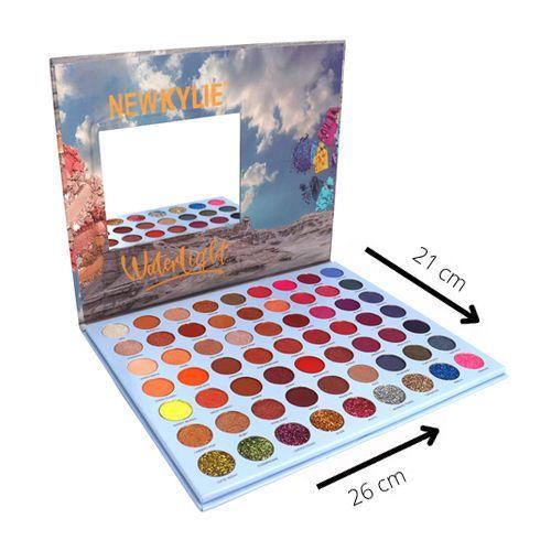 Paleta grande sombras brillo matte + 12 brochas maquillaje-1