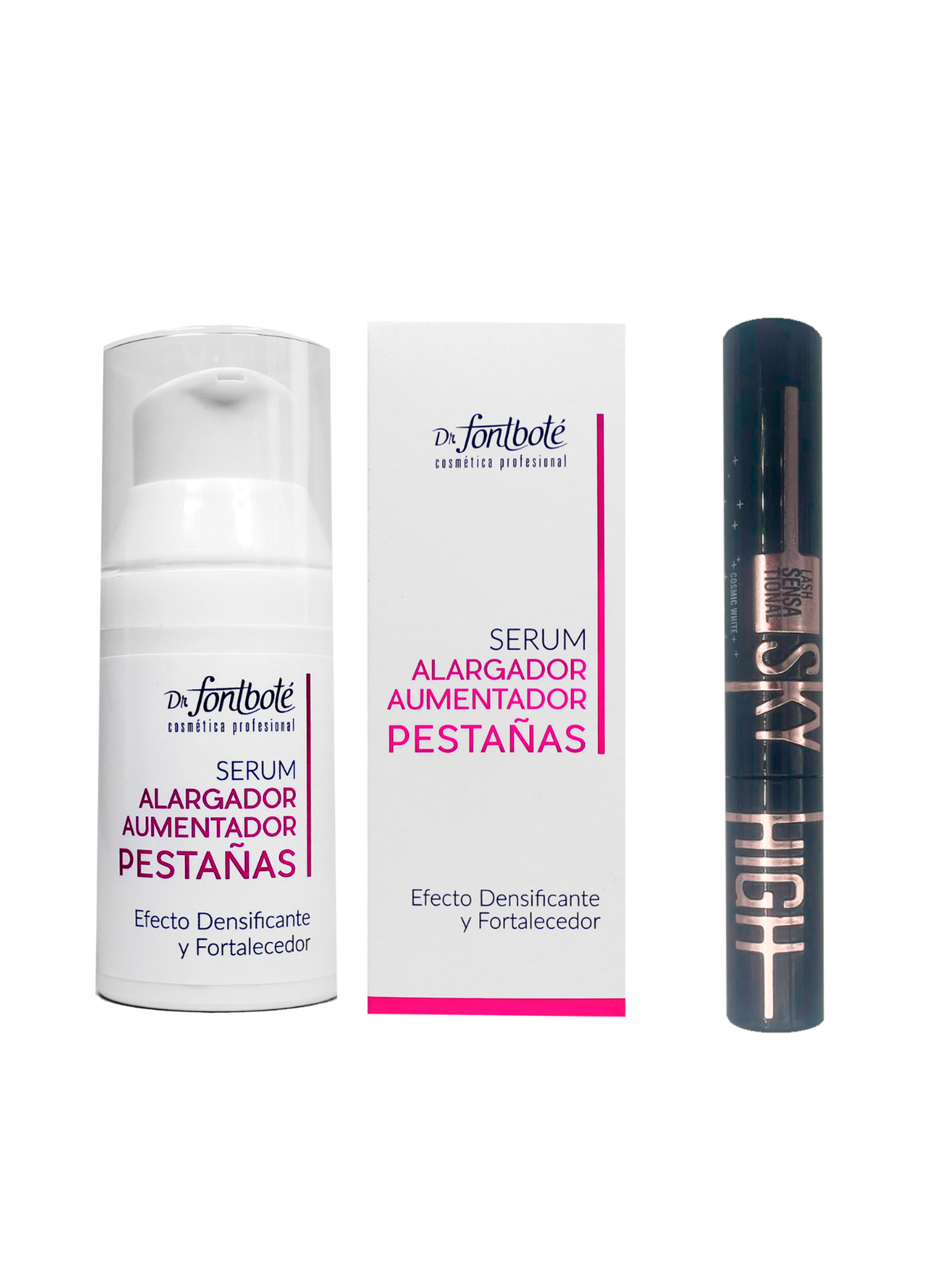 Serum Alargador Y Volumen Pestañas Fontboté + Másc-0
