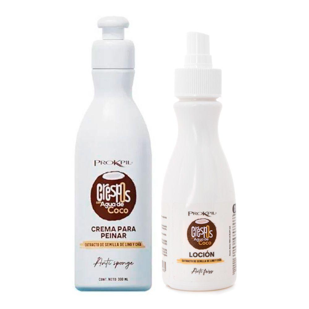 Kit control rizos crema para peinar + Loción humectante coco-0