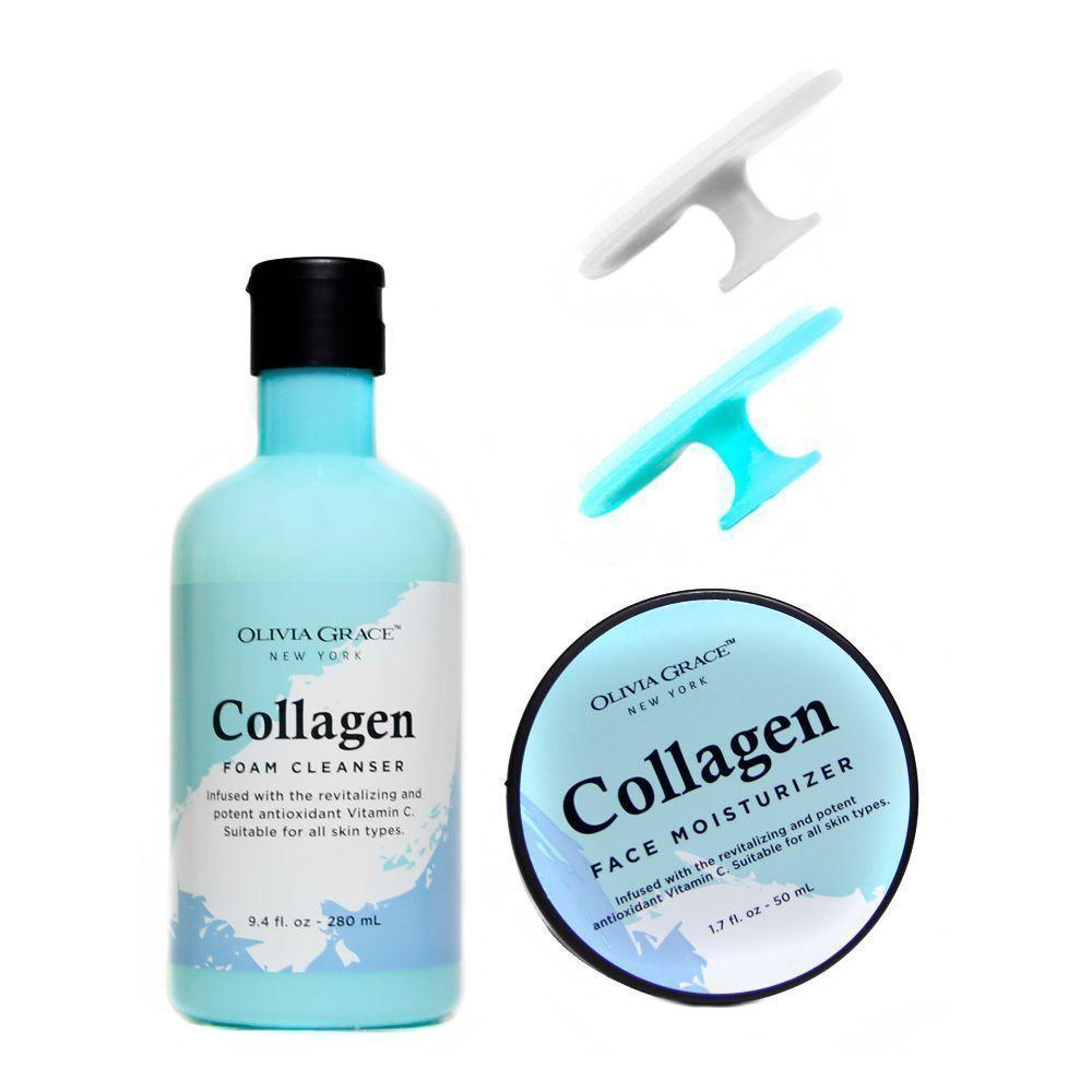 Set facial hidrata nutre colágeno 4 piezas CVL-0