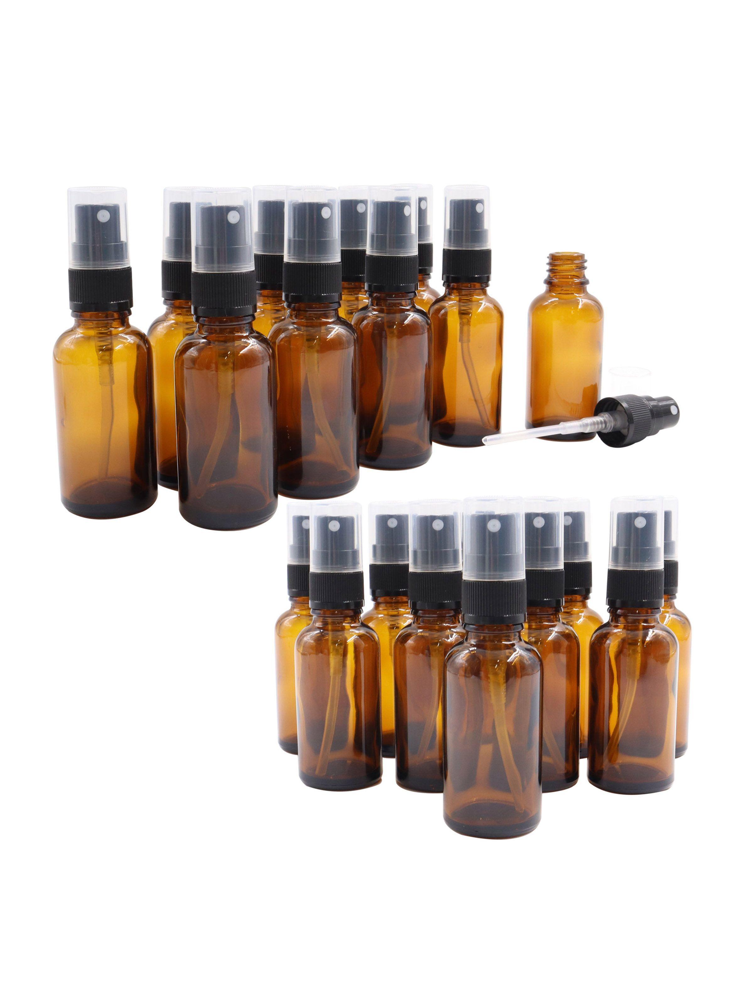 Kit 20 Frascos atomizador Spray de vidrio 30ml ambar-0