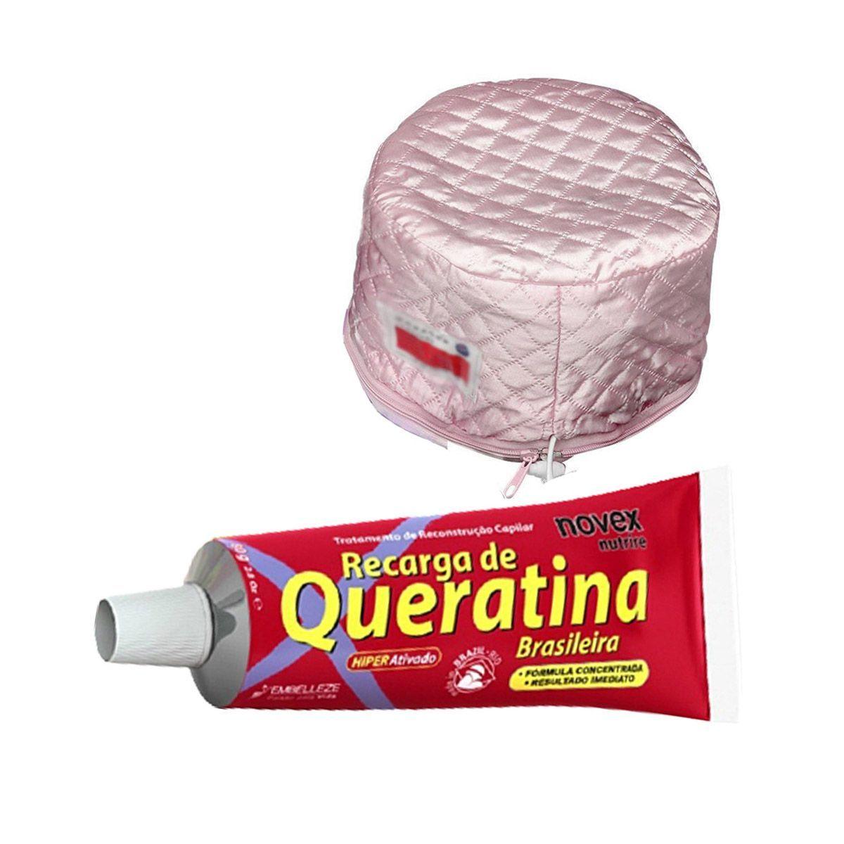 Recarga queratina nutrición inmediata Novex + gorro térmico-0