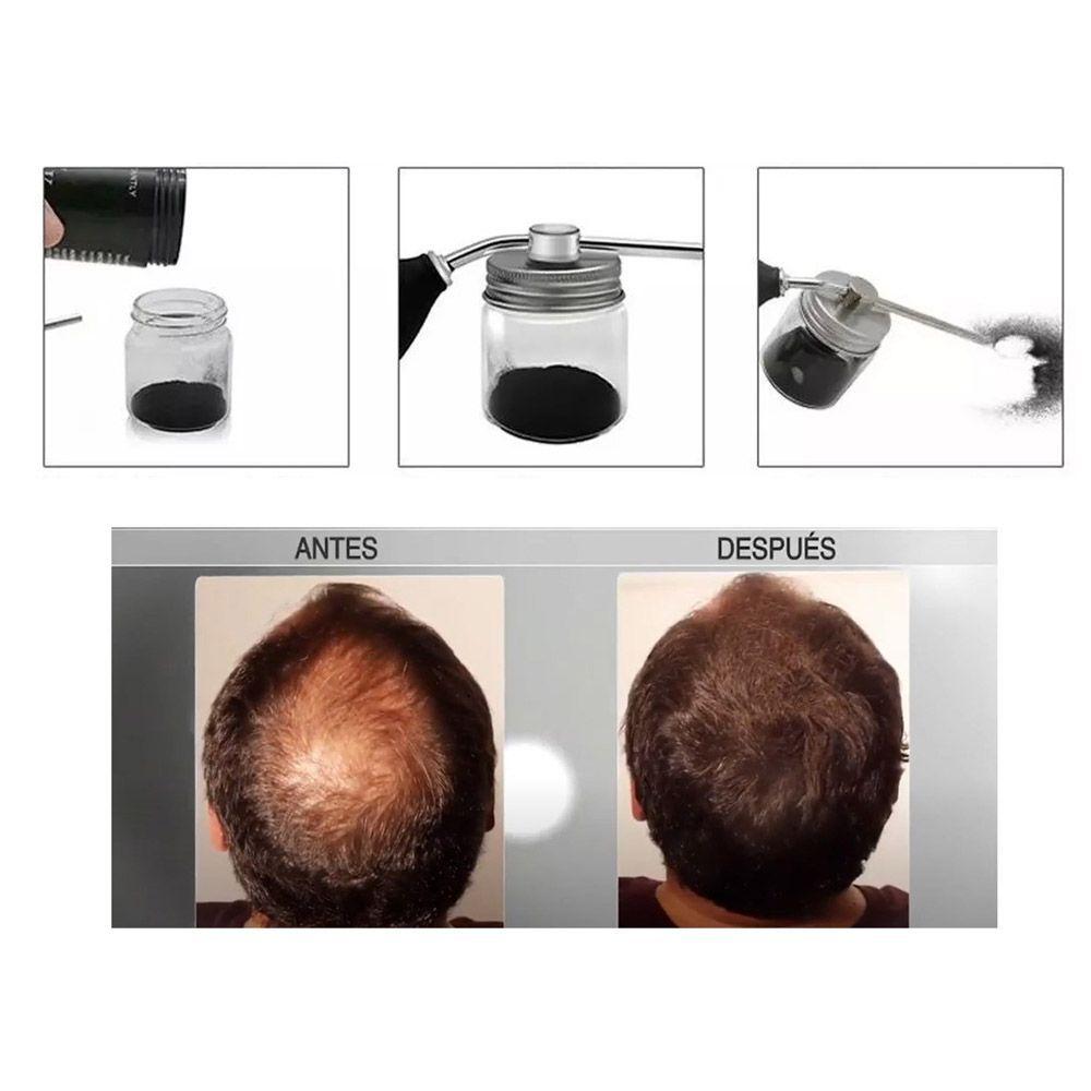 Aplicador de fibras capilares + recarga fibras Negro-4