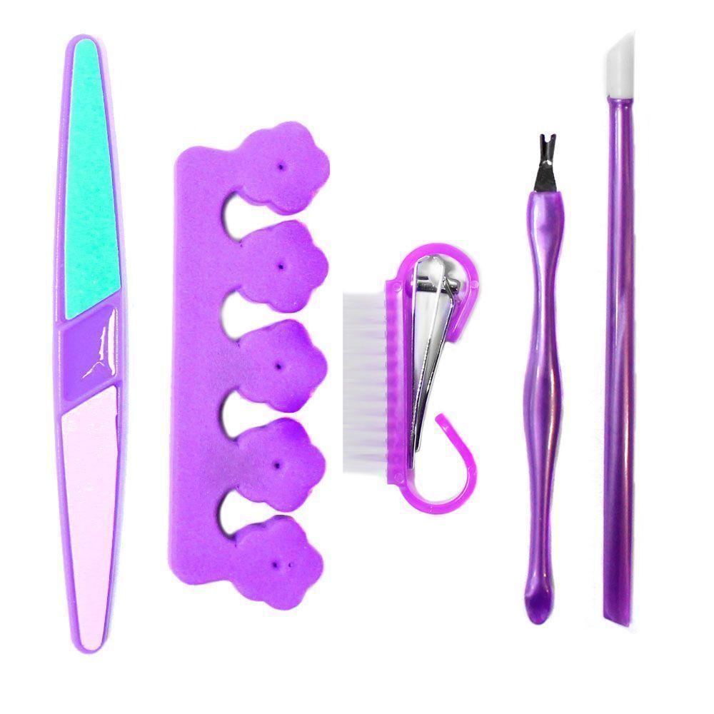 Set de manicure o pedicure uñas pies con estuche CVL-2