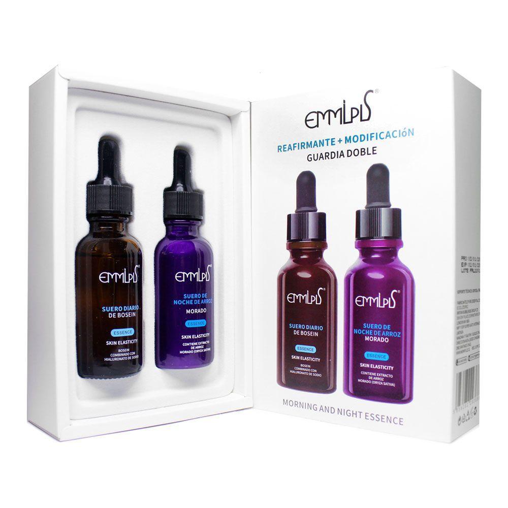 Serum facial día y noche + gel ojeras + masajeador facial-4